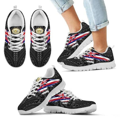 Hawaii Sneakers - Hawaii Seal & Flag Wing