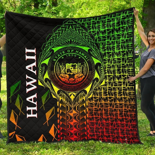 Hawaii Premium Quilt - Hawaii Seal Rocket Style (Reggae)28