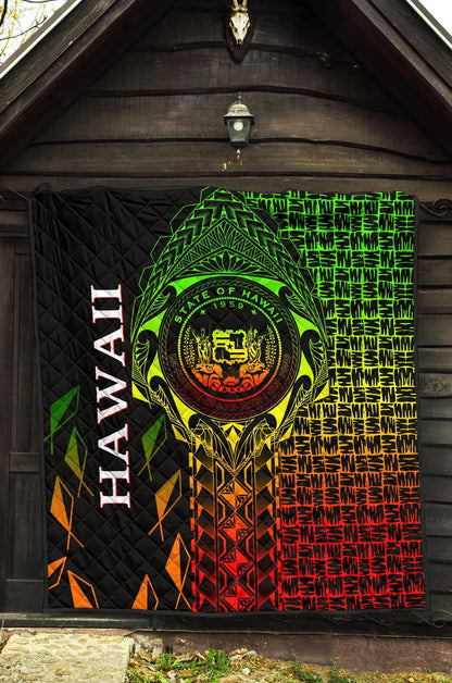Hawaii Premium Quilt - Hawaii Seal Rocket Style (Reggae)28