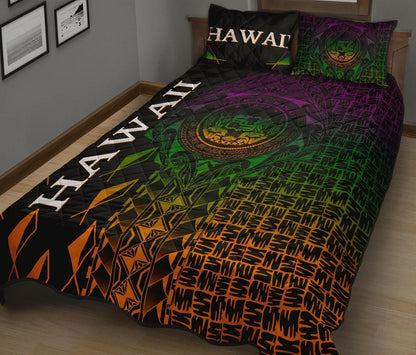 Hawaii Quilt Bed Set - Hawaii Seal Rocket Style