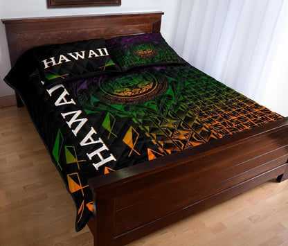Hawaii Quilt Bed Set - Hawaii Seal Rocket Style