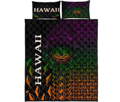 Hawaii Quilt Bed Set - Hawaii Seal Rocket Style