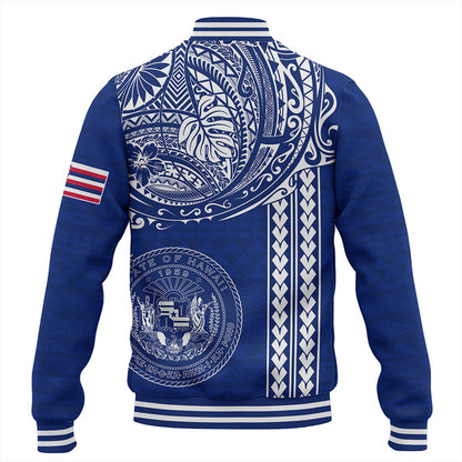 Hawaii Baseball Jacket State of Hawaii Polynesian Tribal Classic Style