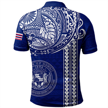 Hawaii Polo Shirt State of Hawaii Polynesian Tribal Classic Style