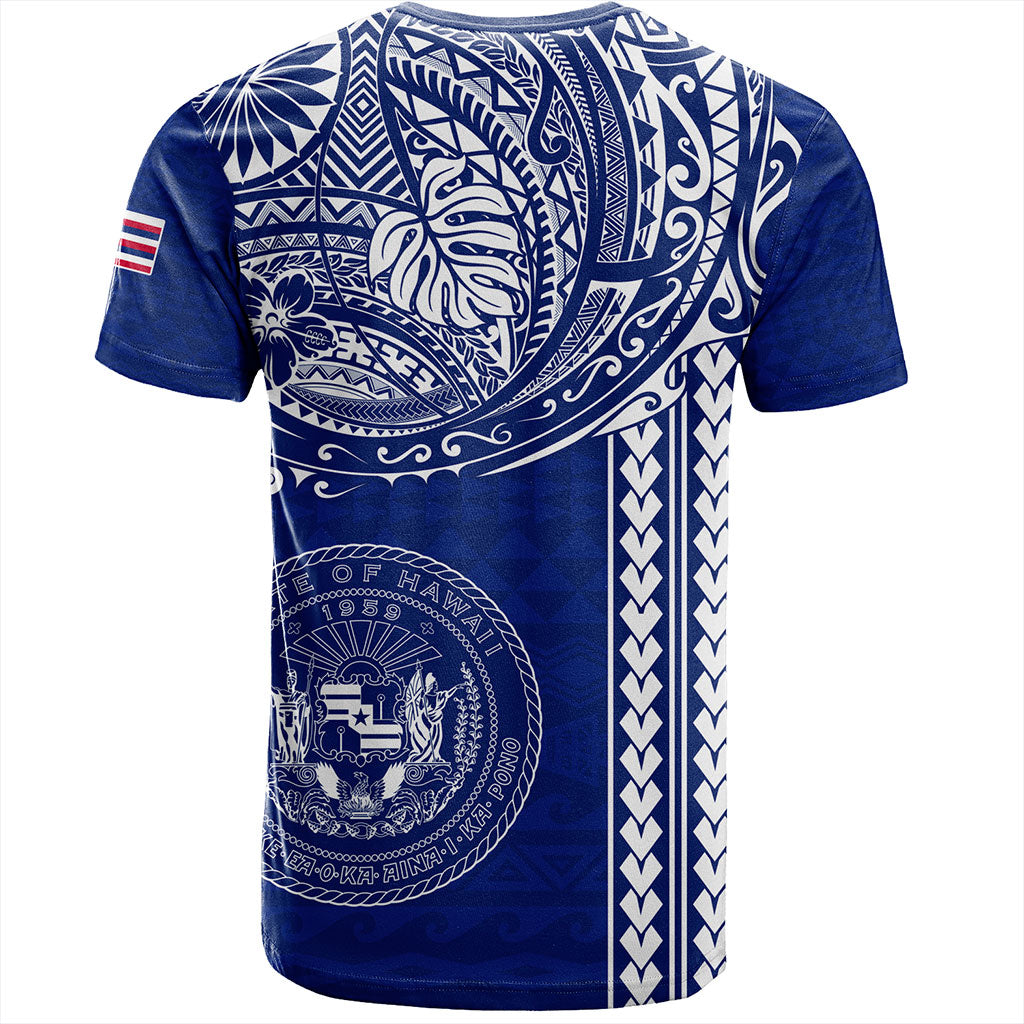 Hawaii T-Shirt State of Hawaii Polynesian Tribal Classic Style