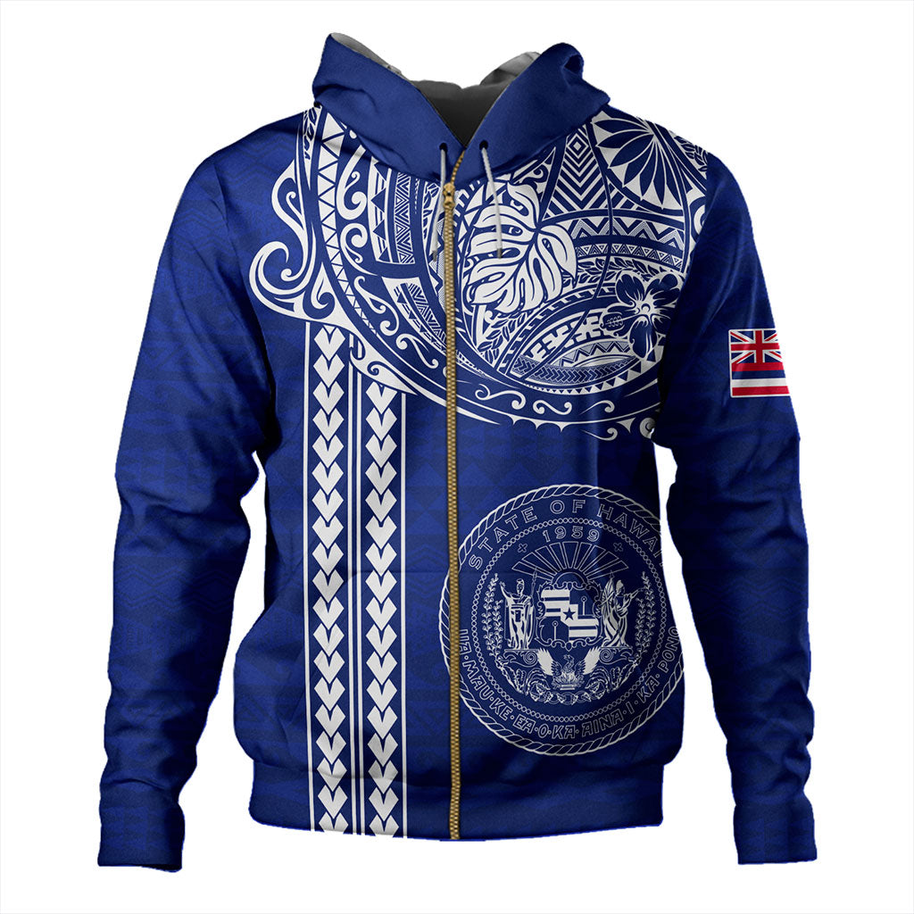 Hawaii Hoodie State of Hawaii Polynesian Tribal Classic Style