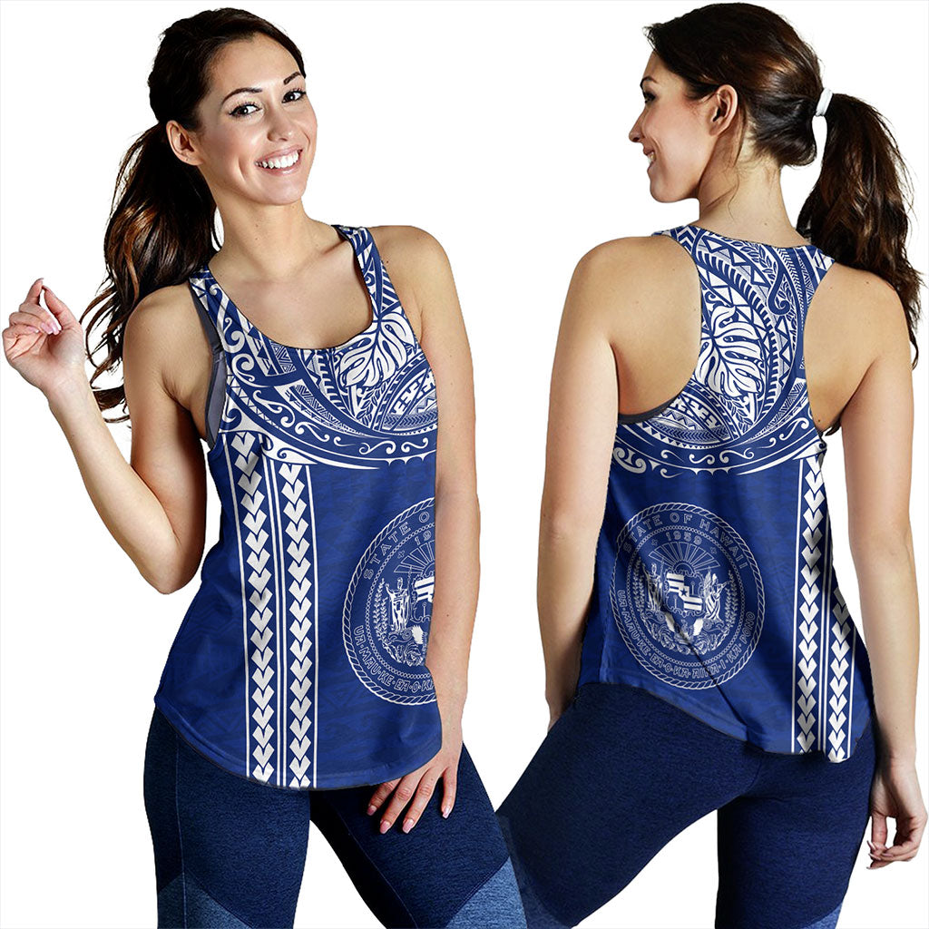 Hawaii Women Tank State of Hawaii Polynesian Tribal Classic Style