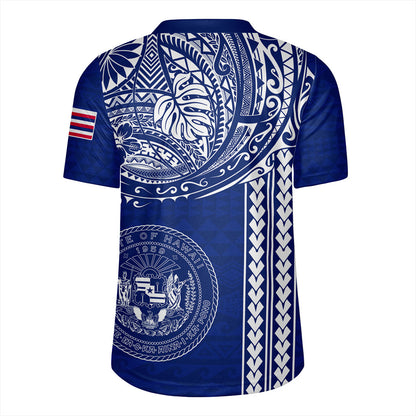 Hawaii Rugby Jersey State of Hawaii Polynesian Tribal Classic Style