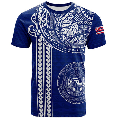 Hawaii T-Shirt State of Hawaii Polynesian Tribal Classic Style