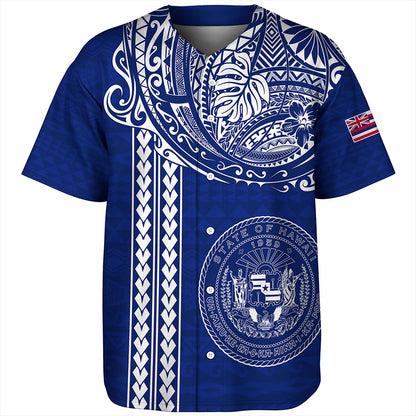 Hawaii Baseball Shirt State of Hawaii Polynesian Tribal Classic Style
