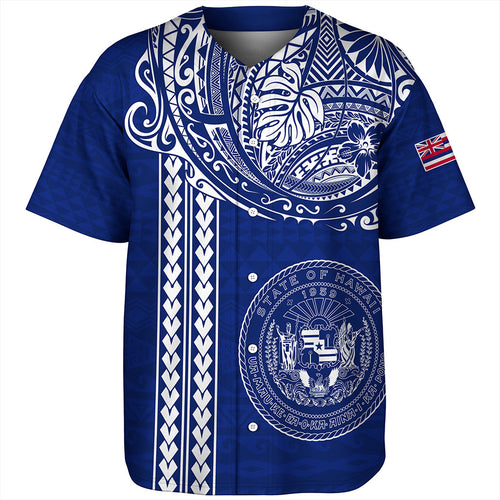Hawaii Baseball Shirt State of Hawaii Polynesian Tribal Classic Style