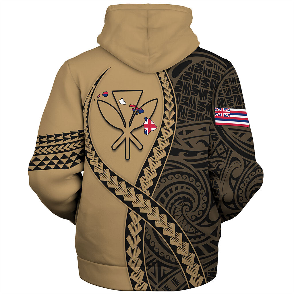 Hawaii Sherpa Hoodie Tribal Polynesian In My Heart