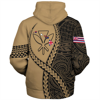 Hawaii Sherpa Hoodie Tribal Polynesian In My Heart