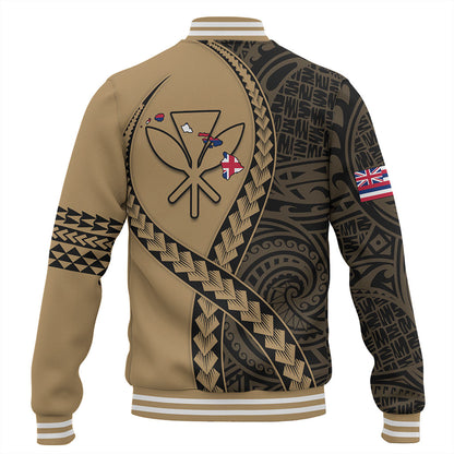 Hawaii Baseball Jacket Tribal Polynesian In My Heart