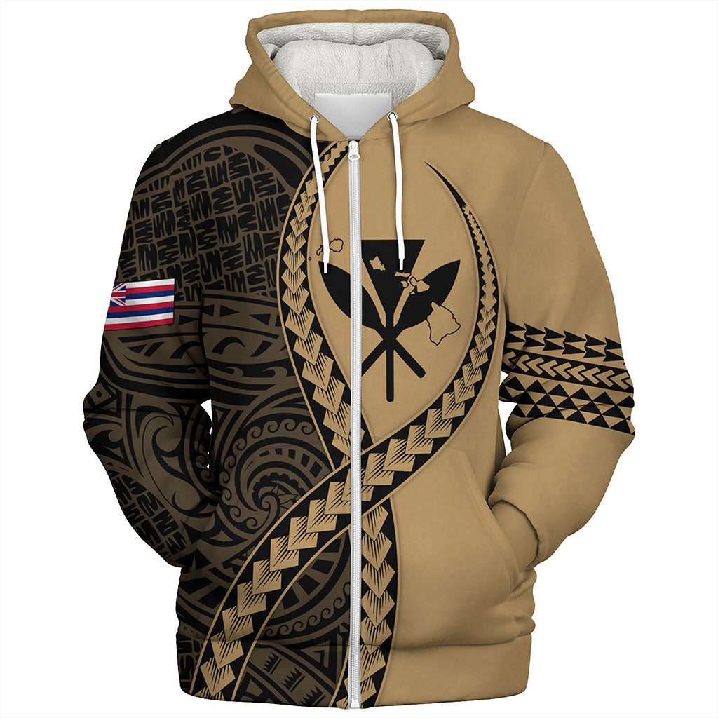 Hawaii Sherpa Hoodie Tribal Polynesian In My Heart
