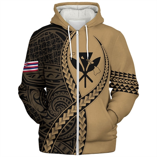 Hawaii Sherpa Hoodie Tribal Polynesian In My Heart