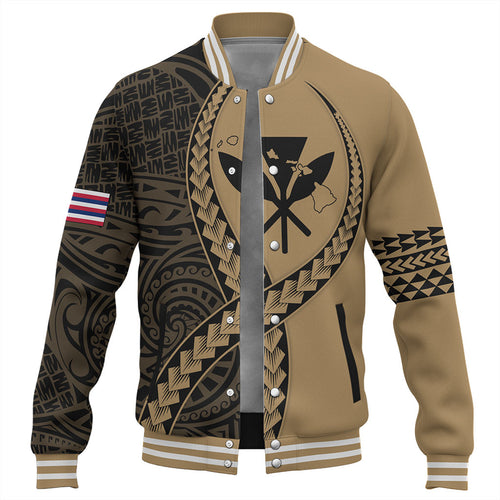 Hawaii Baseball Jacket Tribal Polynesian In My Heart