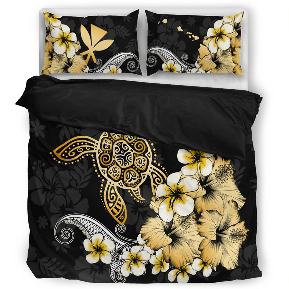Hawaii Bedding Set Hawaii Turtle Gold Tropical