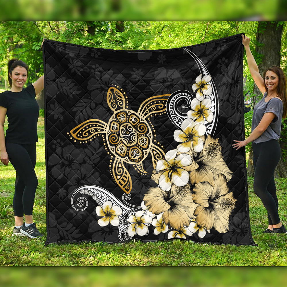 Hawaii Premium Quilt Hawaii Turtle Gold Tropical