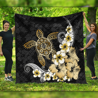 Hawaii Premium Quilt Hawaii Turtle Gold Tropical