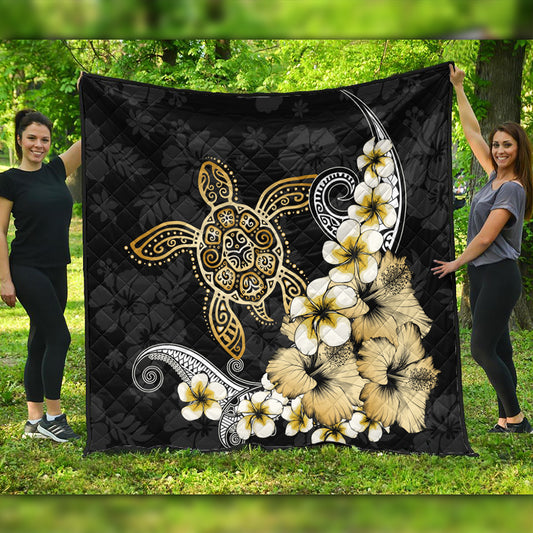 Hawaii Premium Quilt Hawaii Turtle Gold Tropical