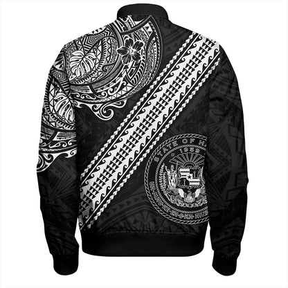 Hawaii Bomber Jacket Seal Tribal Polynesian Tattoos