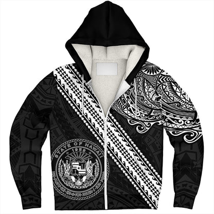 Hawaii Sherpa Hoodie Seal Tribal Polynesian Tattoos