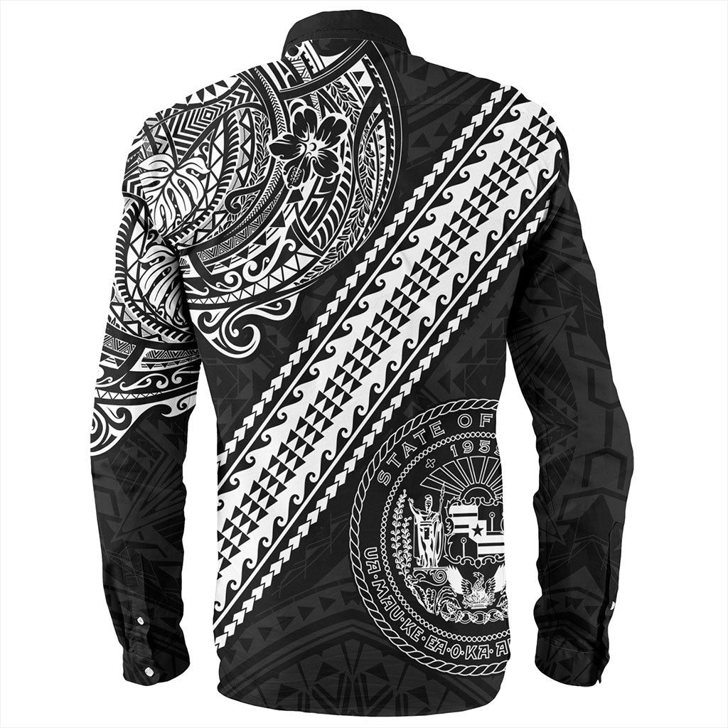 Hawaii Long Sleeve Shirt Seal Tribal Polynesian Tattoos