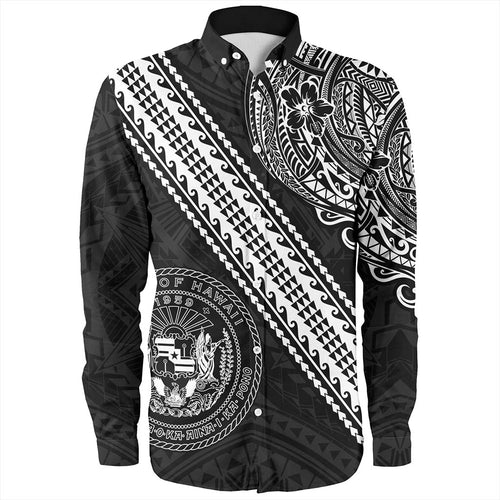 Hawaii Long Sleeve Shirt Seal Tribal Polynesian Tattoos