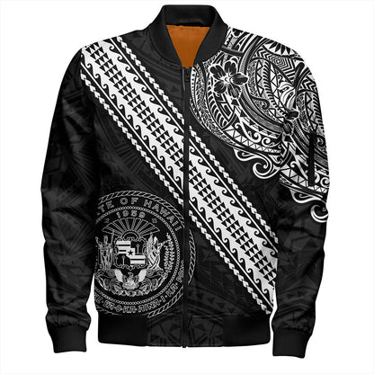 Hawaii Bomber Jacket Seal Tribal Polynesian Tattoos