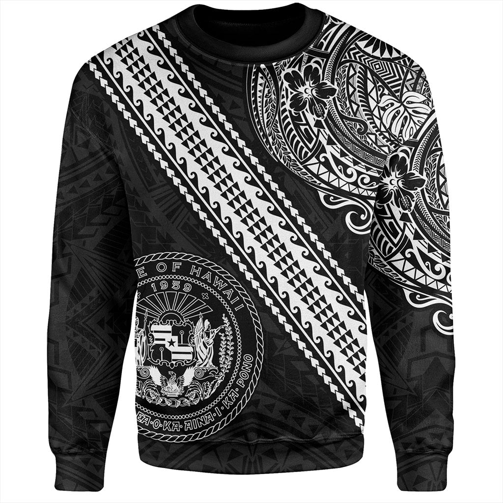 Hawaii Sweatshirt Seal Tribal Polynesian Tattoos