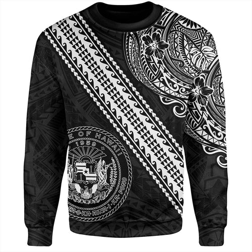 Hawaii Sweatshirt Seal Tribal Polynesian Tattoos