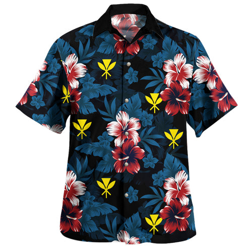 Hawaii Hawaiian Shirt Kanaka Islands Pattern Floral