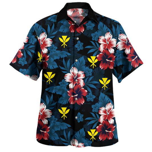 Hawaii Hawaiian Shirt Kanaka Islands Pattern Floral