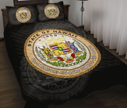 Hawaii Polynesian Quilt Bed Set