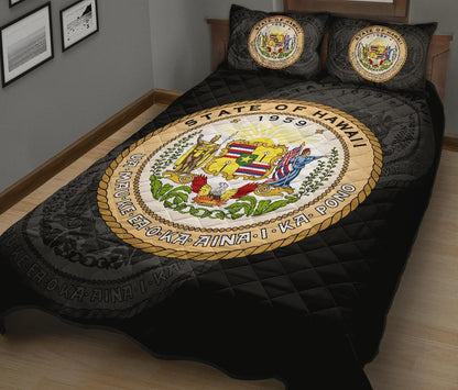 Hawaii Polynesian Quilt Bed Set