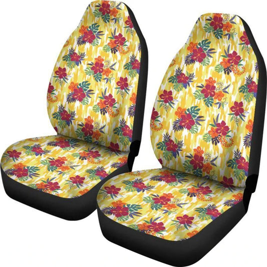 Hawaii Car Seat Cover - Hibiscus Plumeria Pattern - 03