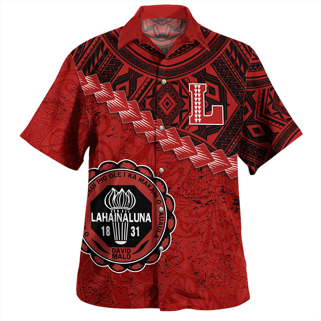 Hawaii Hawaiian Shirt Lahainaluna High School With Polynesian Tribal