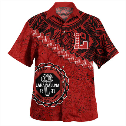 Hawaii Hawaiian Shirt Lahainaluna High School With Polynesian Tribal