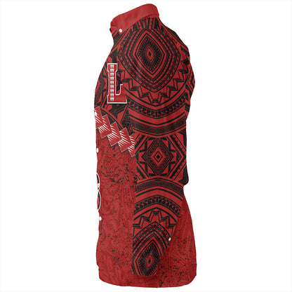 Hawaii Long Sleeve Shirt Lahainaluna High School With Polynesian Tribal