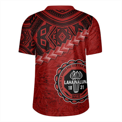 Hawaii Rugby Jersey Lahainaluna High School With Polynesian Tribal