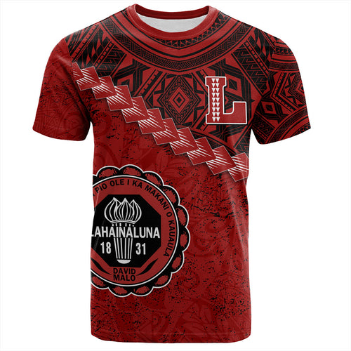 Hawaii T-Shirt Lahainaluna High School With Polynesian Tribal