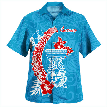 Guam Hawaiian Shirt Micronesian Hook And Latte Stone Tribal Classic