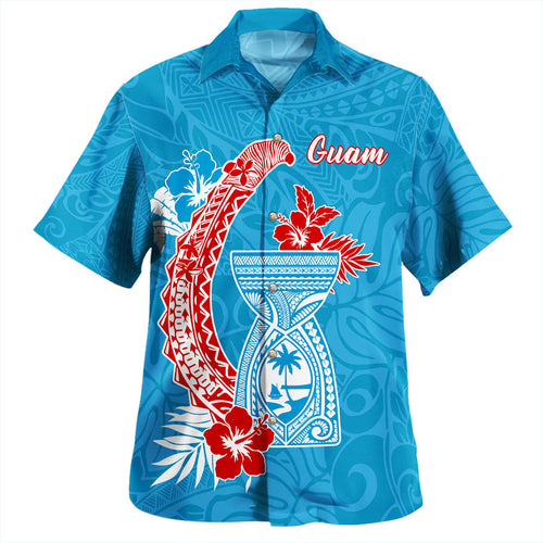 Guam Hawaiian Shirt Micronesian Hook And Latte Stone Tribal Classic