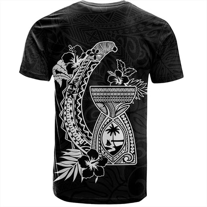 Guam T-Shirt Hook With Latte Stone Hibiscus Tropical