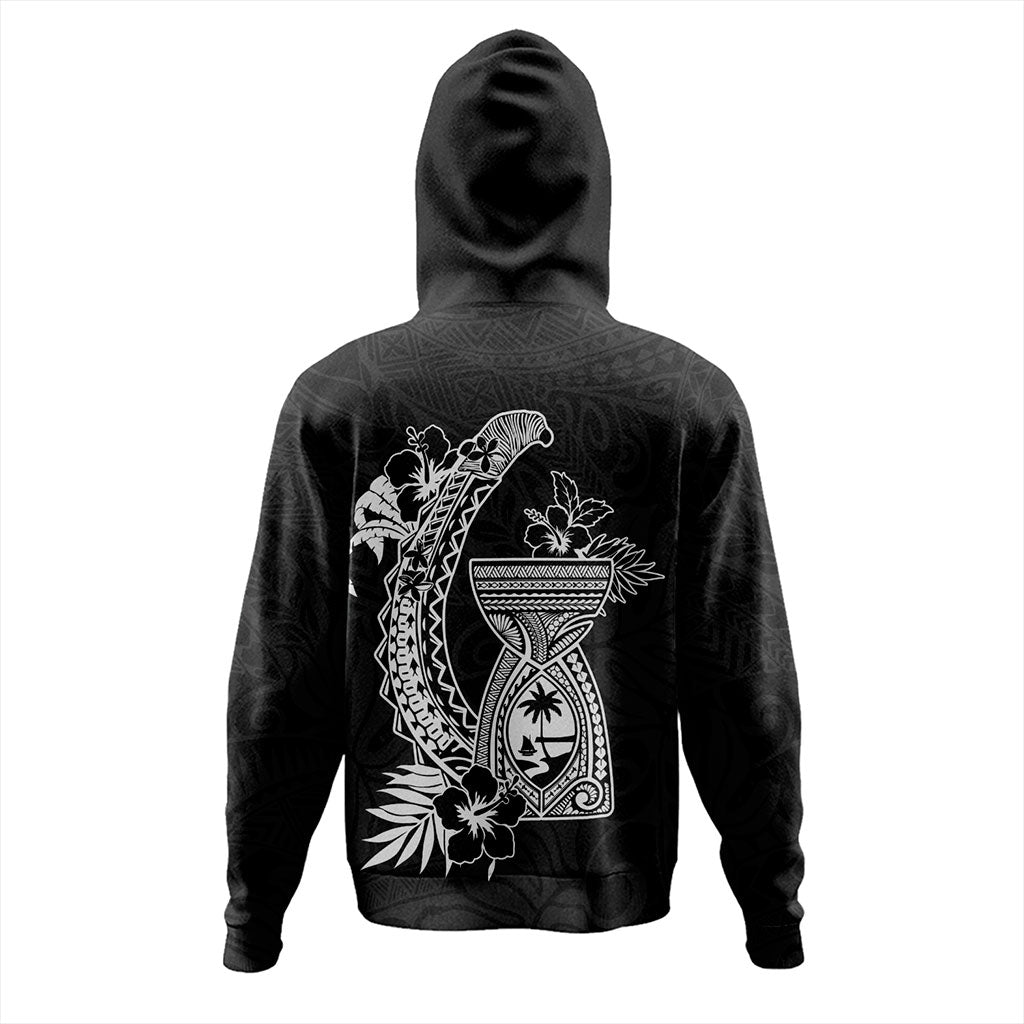 Guam Hoodie Hook With Latte Stone Hibiscus Tropical