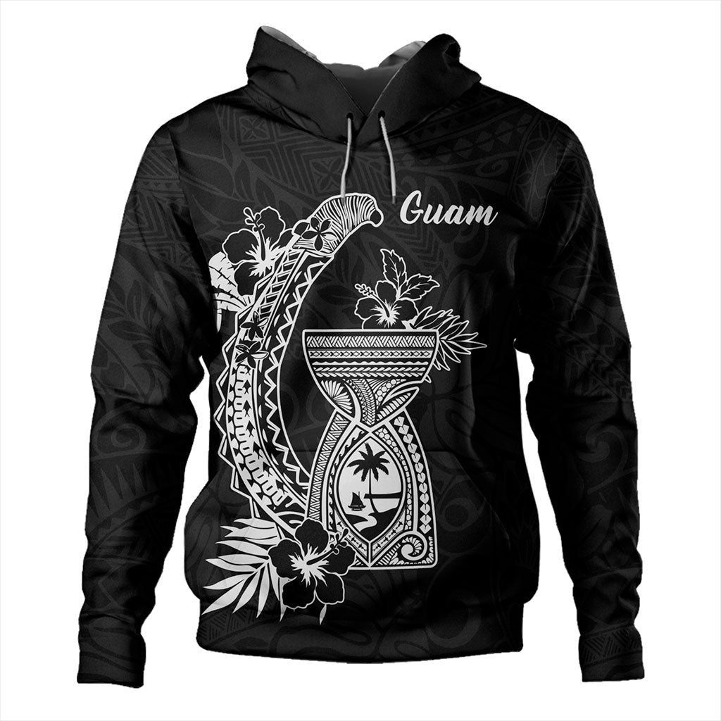 Guam Hoodie Hook With Latte Stone Hibiscus Tropical