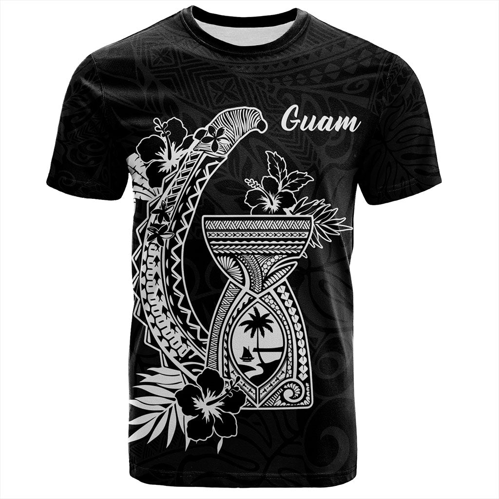 Guam T-Shirt Hook With Latte Stone Hibiscus Tropical