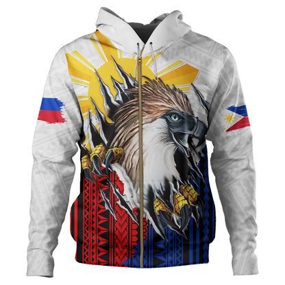 Philippines Filipinos Hoodie Eagle Claws Scratching Grunge Style