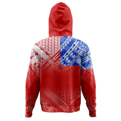 Samoa Hoodie Flag Traditional Pattern